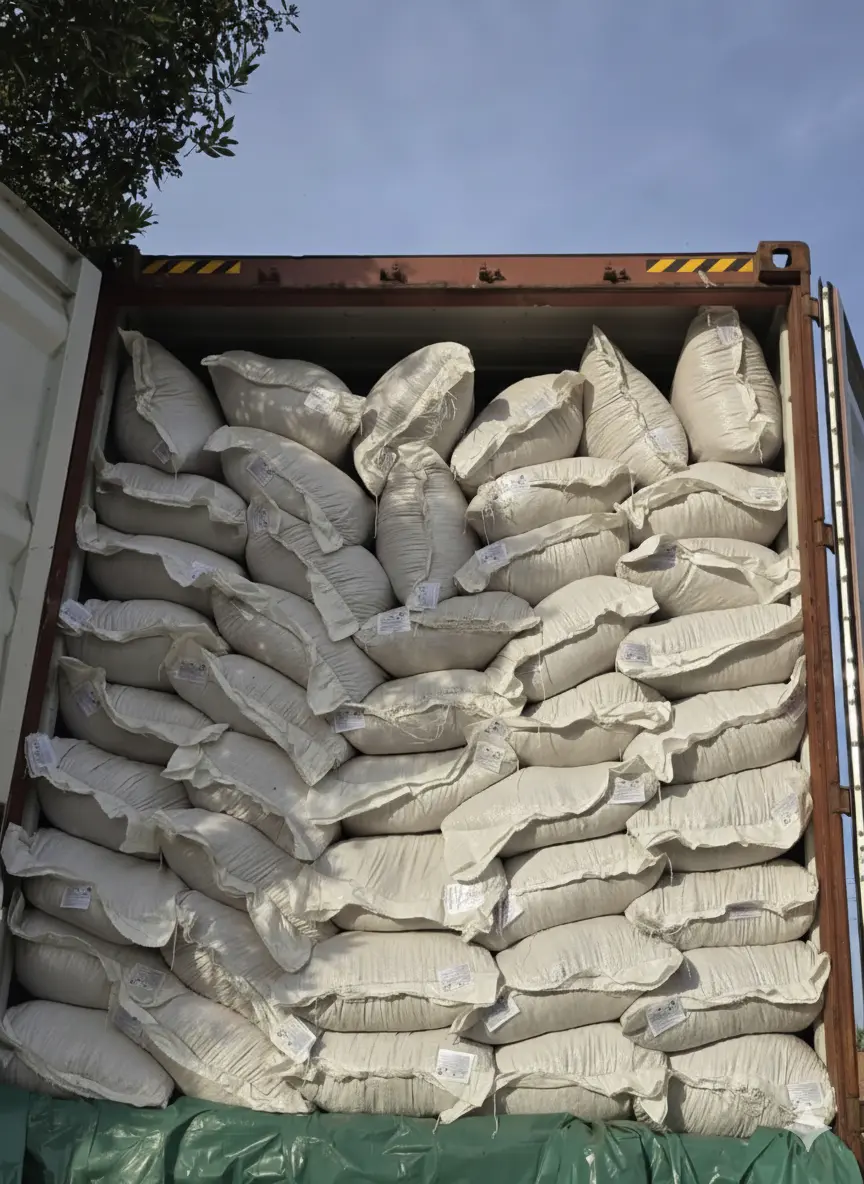 Herbs King container loading - bulk herbs export packaging